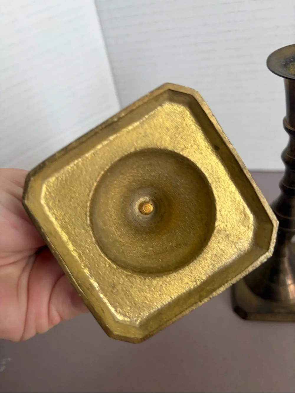 Brass Candlestick Pair - Classic Brass Home Accent